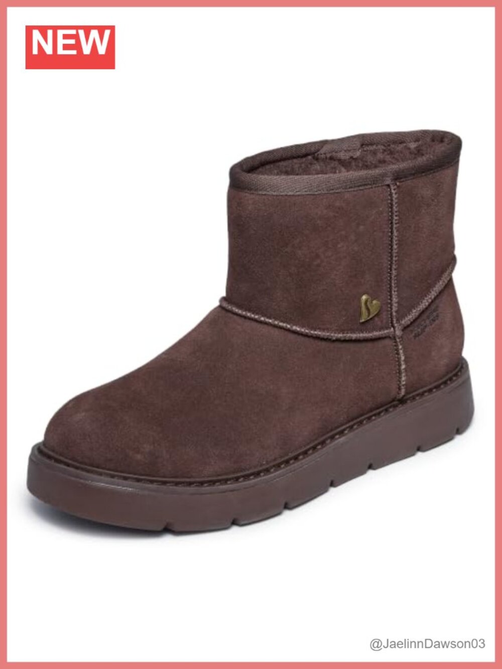 Skechers Hands Free Slip-ins Wool Lined Suede Ankle Bootie